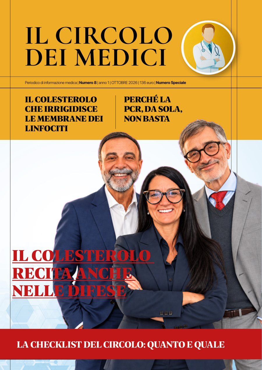 Copertina del Quaderno n. 8 del Circolo dei Medici: Il colesterolo recita anche nelle difese